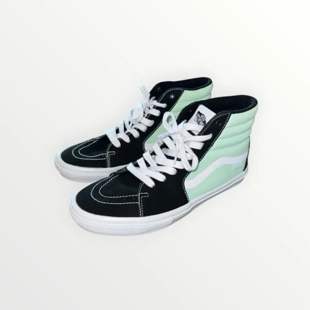 Vans Skate Sk8-Hi Mint Black Men’s 11.5 PopCush DURACAP VN0A5FCCM2T